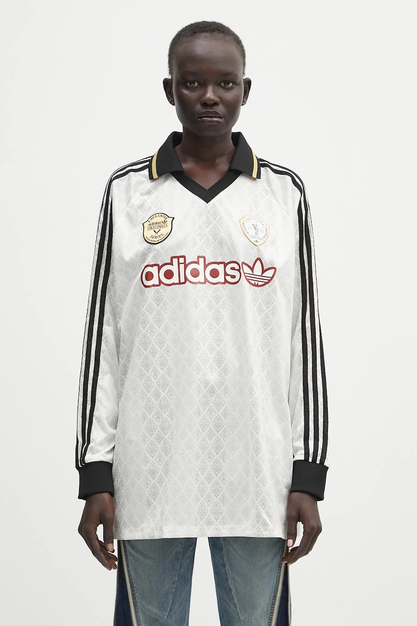 adidas Originals longsleeve Retro culoarea bej, KA4381