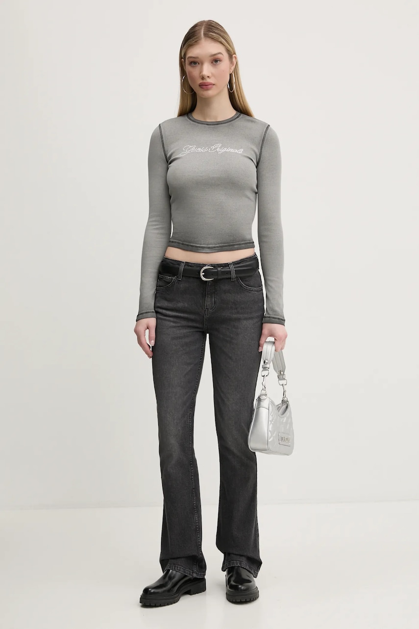 Лонгслив Guess Originals цвет серый W5RP40 KA0H1 Лонгслив Guess Originals цвет серый W5RP40 KA0H1