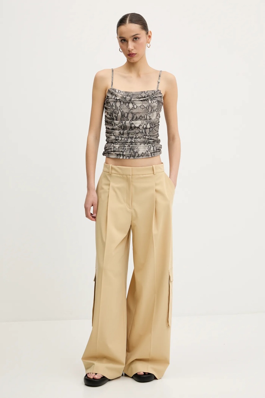 Блузка HUGO цвет зелёный узор 50537142