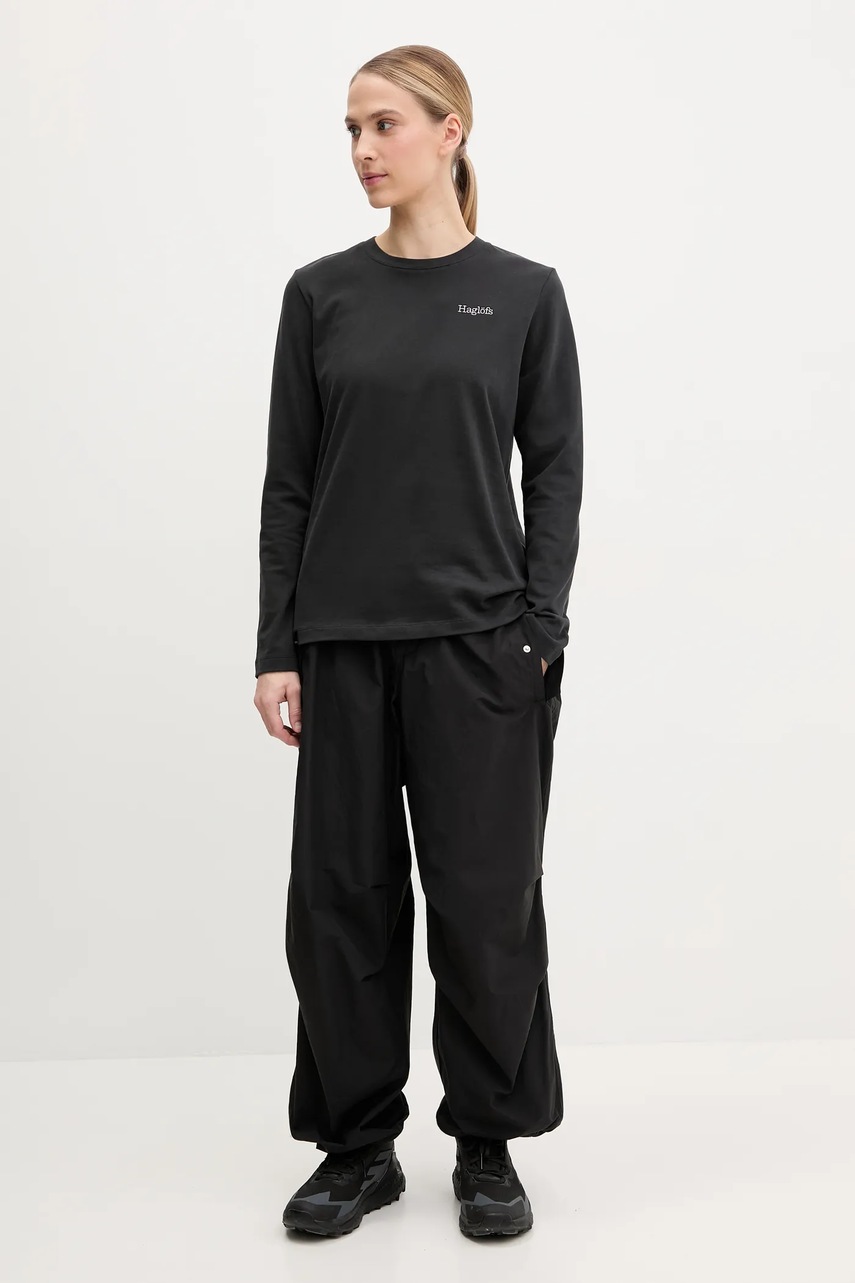 Лонгслив Haglöfs женский цвет чёрный 607663 Лонгслив Haglöfs женский цвет чёрный 607663