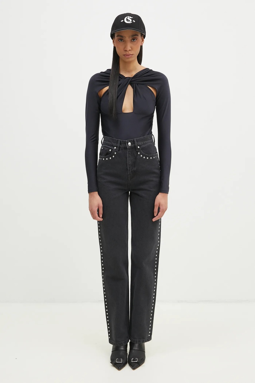 Κορμάκι Coperni Twisted Cut-Out Jersey Bodysuit φωτογραφία