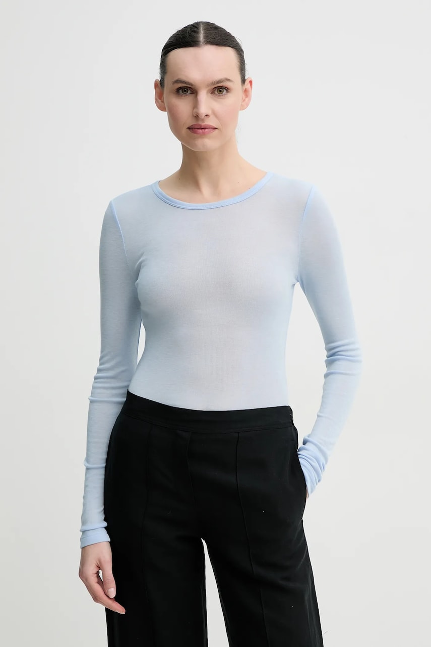 Samsoe Samsoe longsleeve din amestec de lana SADOU F10000014 Samsoe Samsoe longsleeve din amestec de lana SADOU F10000014