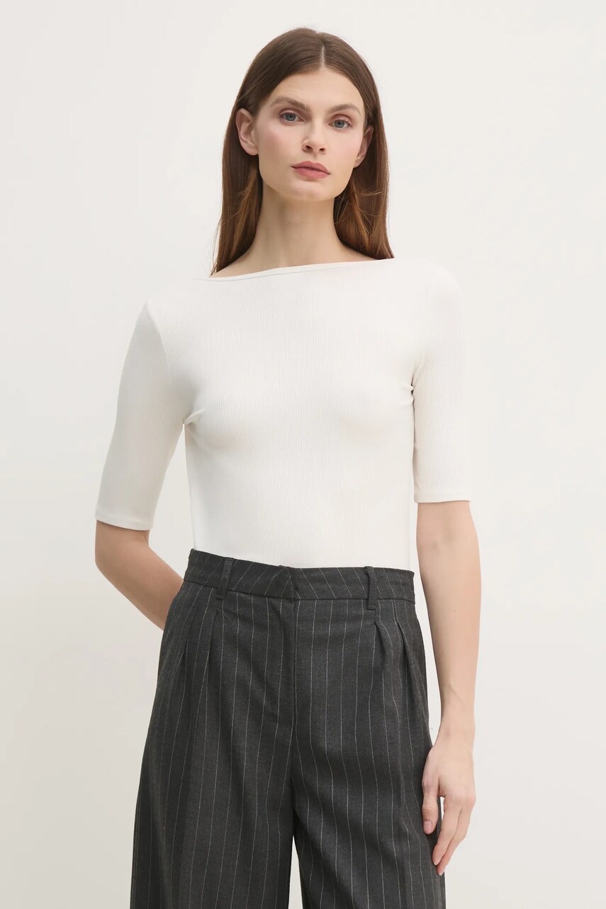 Levně Tričko Calvin Klein béžová barva, K20K208244