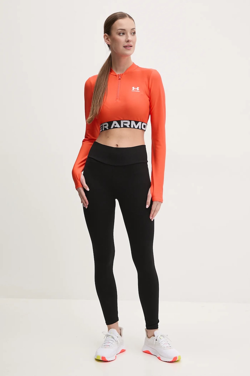 Кофта для тренинга Under Armour HotGear цвет оранжевый с принтом 1388692 Кофта для тренинга Under Armour HotGear цвет оранжевый с принтом 1388692