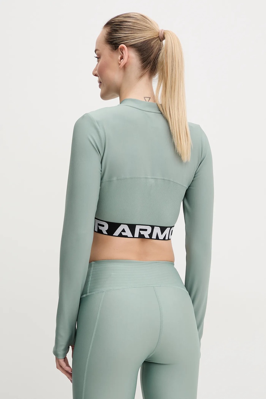 Under Armour edzős pulóver HotGear zöld, nyomott mintás, 1388692 termék 2. képe