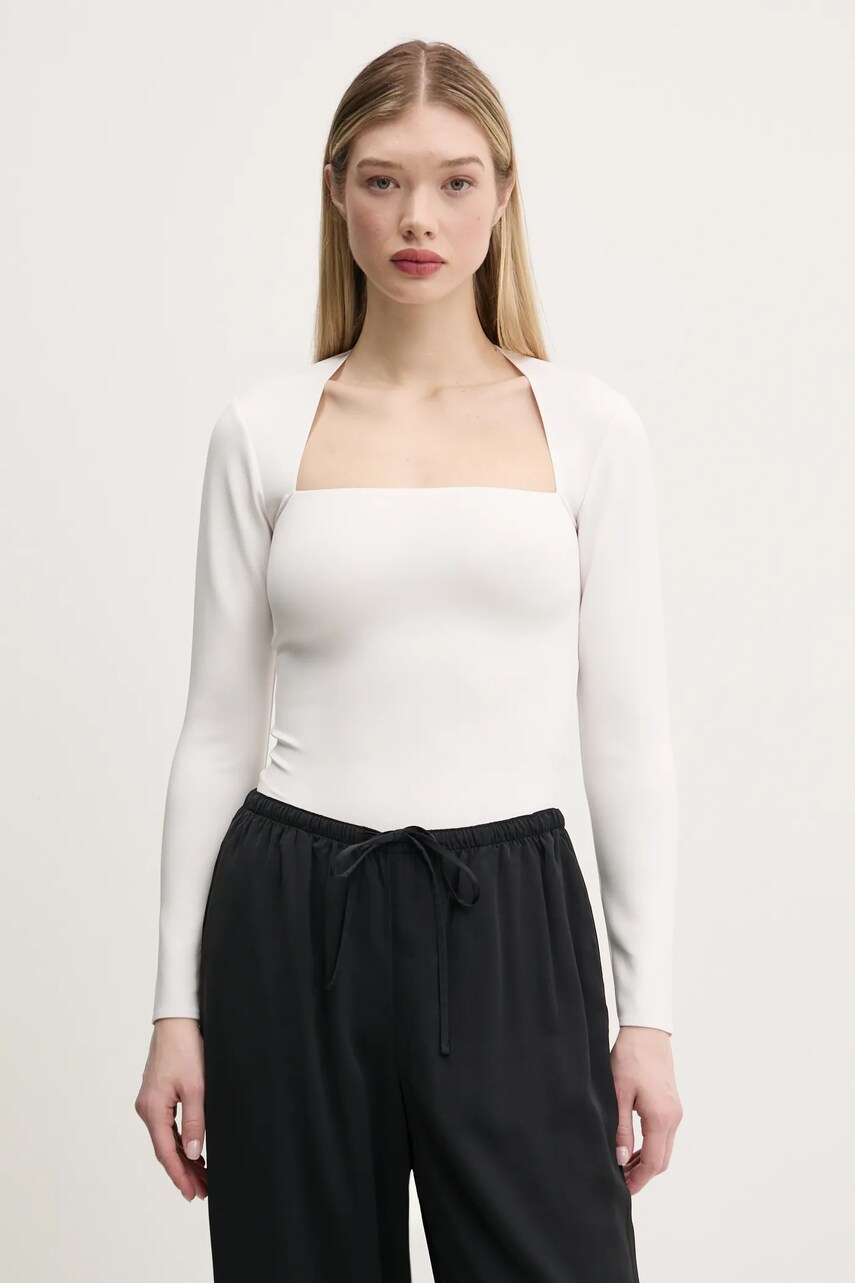 Abercrombie & Fitch body culoarea alb, KI139-5207