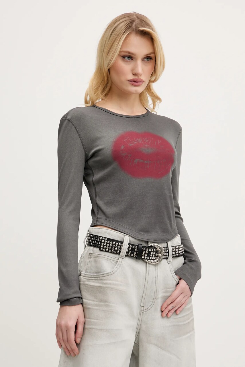 Miss Sixty longsleeve culoarea gri, 6S1SJ20200