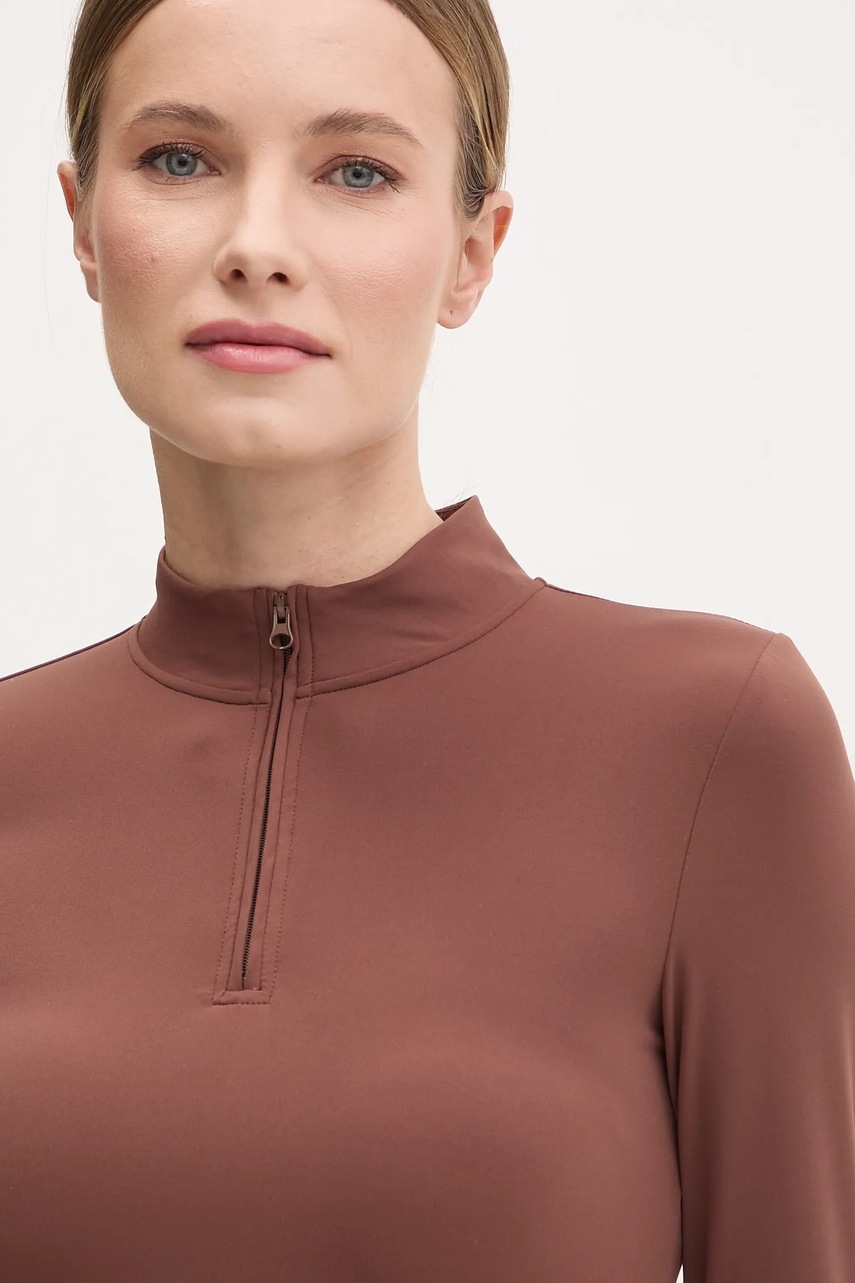 Μακρυμάνικο για γιόγκα JOYINME Motion χρώμα: καφέ, Motion φωτογραφία