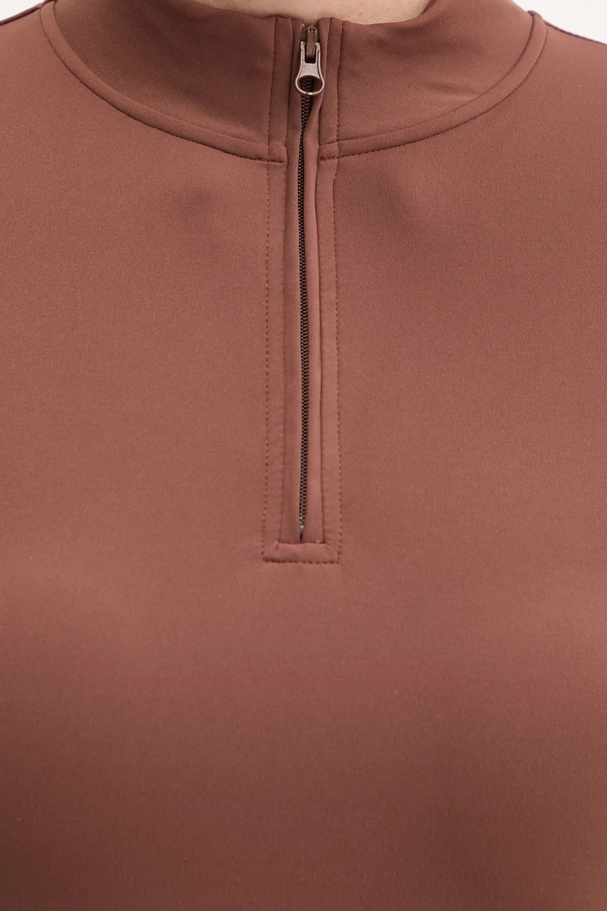 Μακρυμάνικο για γιόγκα JOYINME Motion χρώμα: καφέ, Motion φωτογραφία