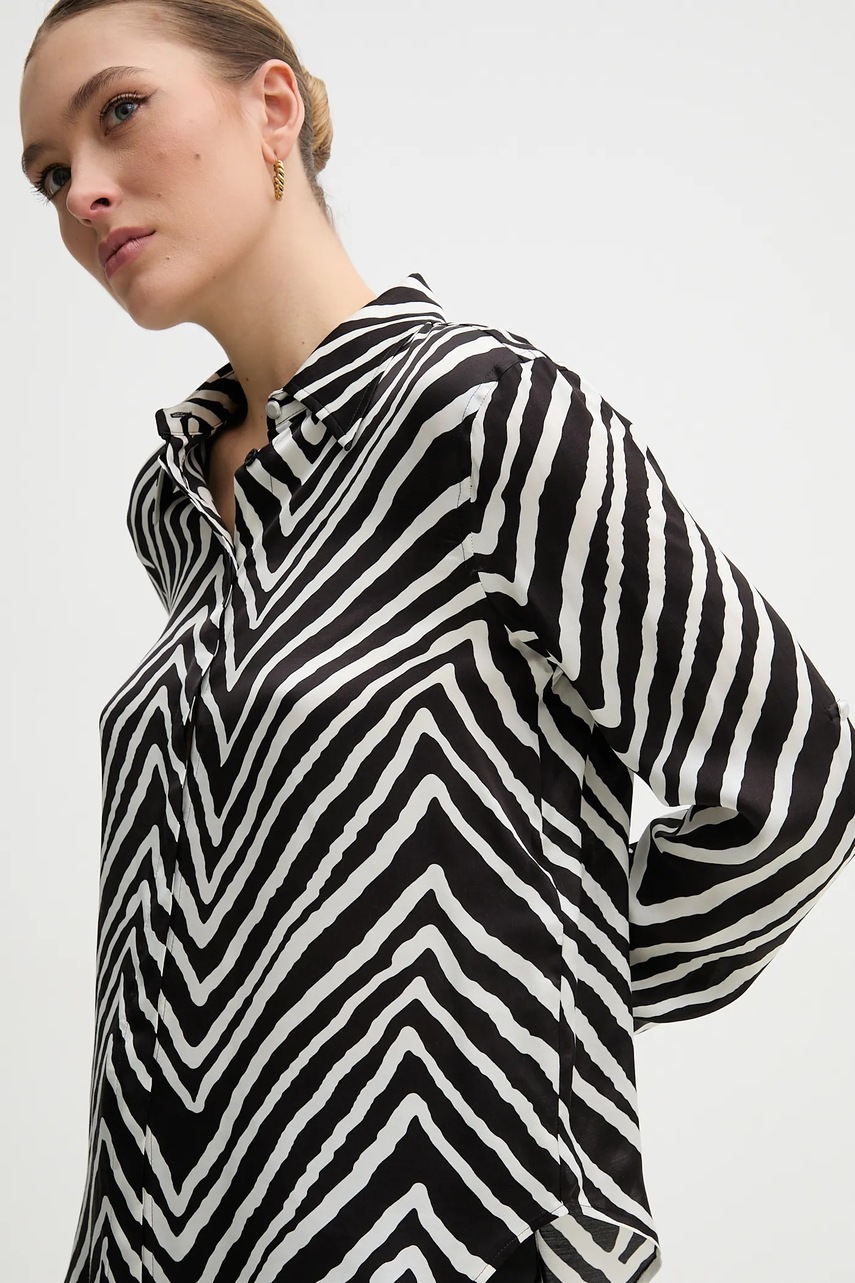 Πουκάμισο Marc Aurel χρώμα: μαύρο, 6278-1000-24781 φωτογραφία