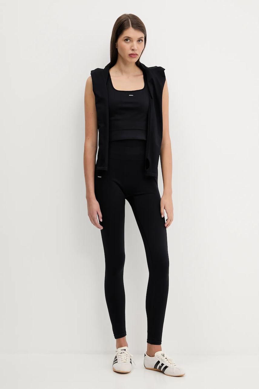 Лонгслив Pangaia Plant-Stretch Zipped Long Sleeve Top цвет чёрный 10002426 Лонгслив Pangaia Plant-Stretch Zipped Long Sleeve Top цвет чёрный 10002426