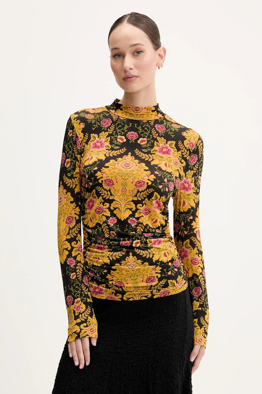 Farm Rio longsleeve culoarea negru, 329194