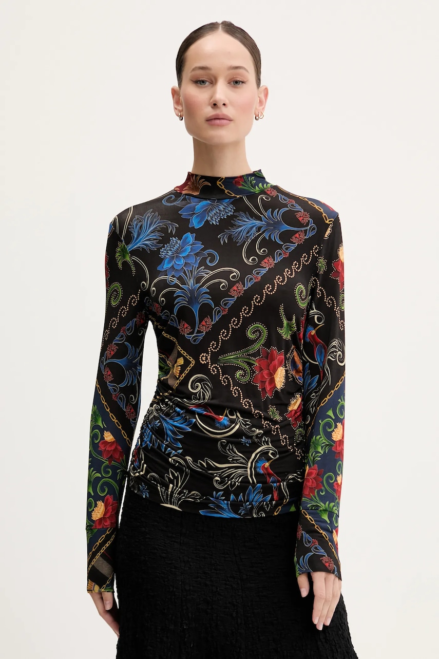 Farm Rio longsleeve culoarea negru, 329278