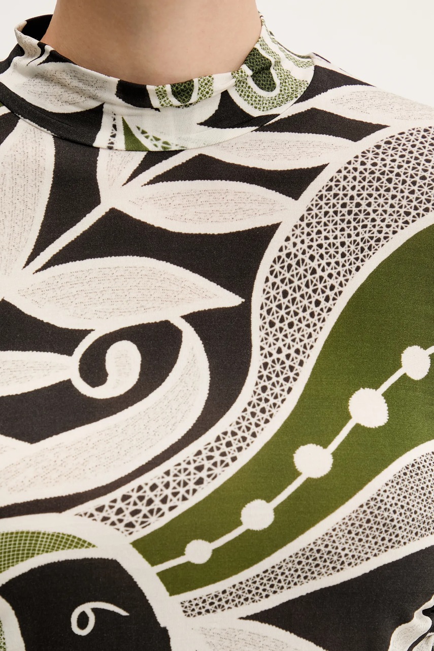 Μακρυμάνικο Farm Rio χρώμα: πράσινο, 329045 φωτογραφία