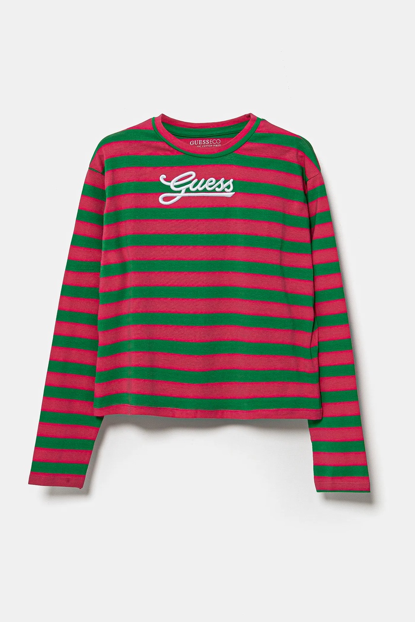 Детский лонгслив Guess цвет зелёный J5RI08 K9NE4