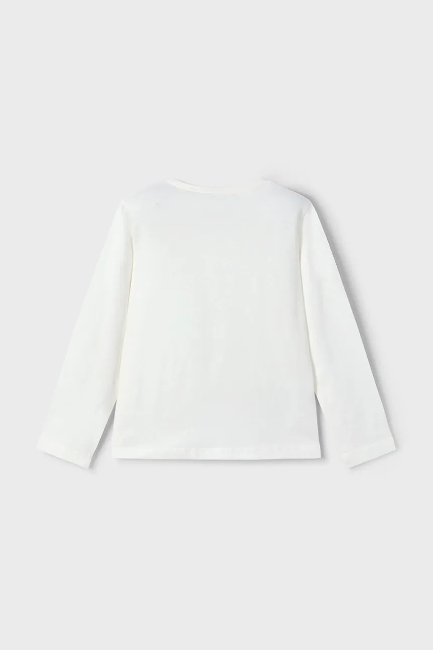 Хлопковый детский лонгслив Mayoral цвет коричневый 3017