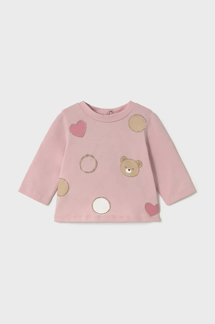 Mayoral Newborn longsleeve bebelusi culoarea roz, 1071