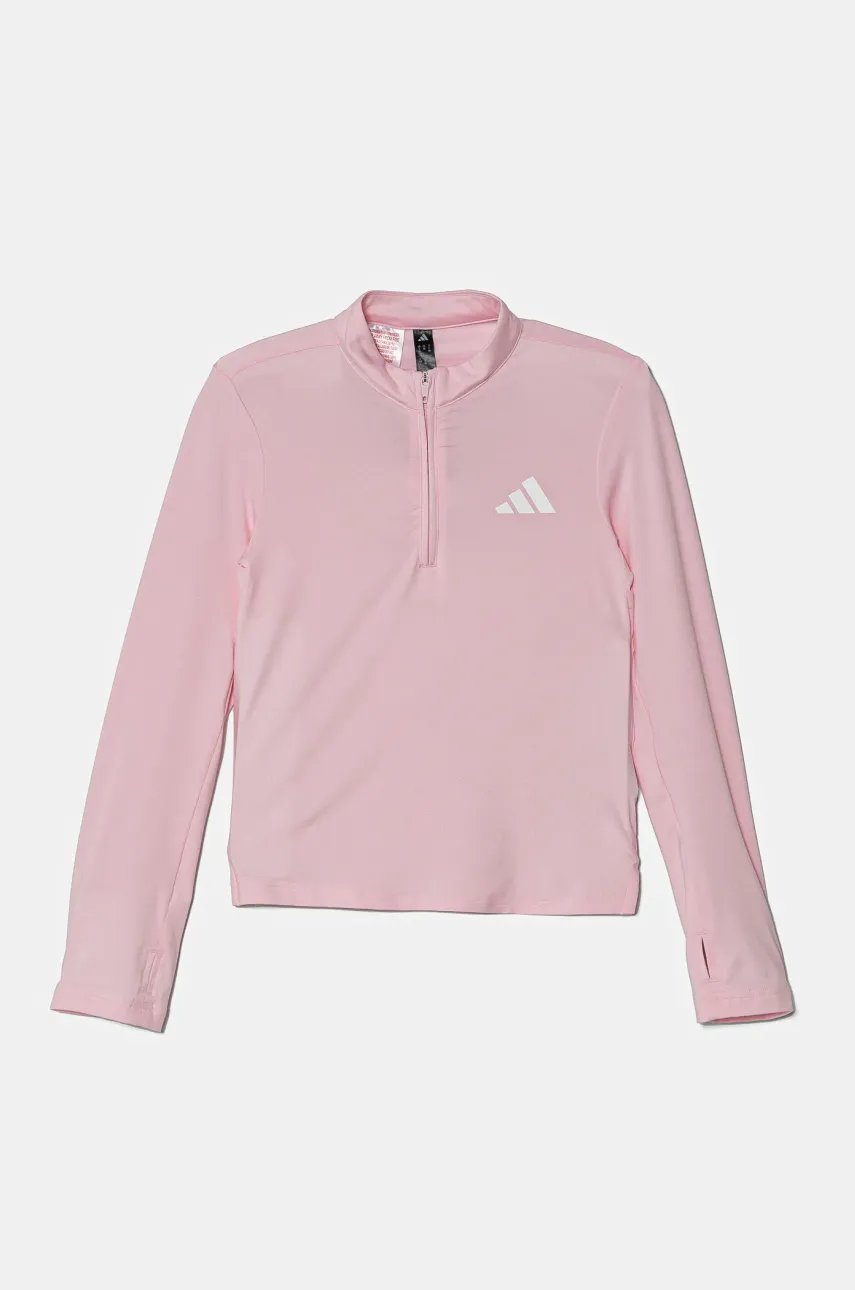 adidas longsleeve copii culoarea roz, cu turtleneck, JM2313