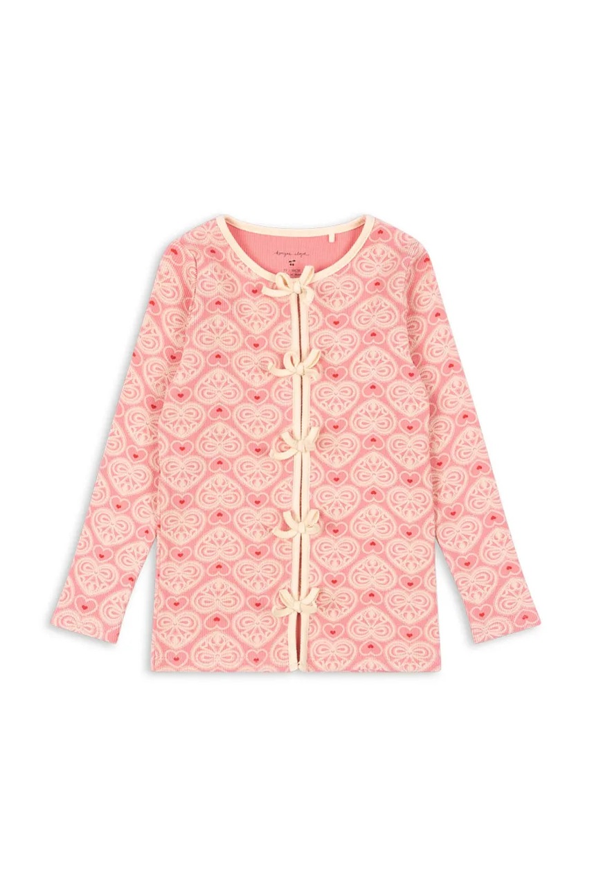 Детский лонгслив Konges Sløjd ELLA LS TEE GOTS цвет розовый KS102667