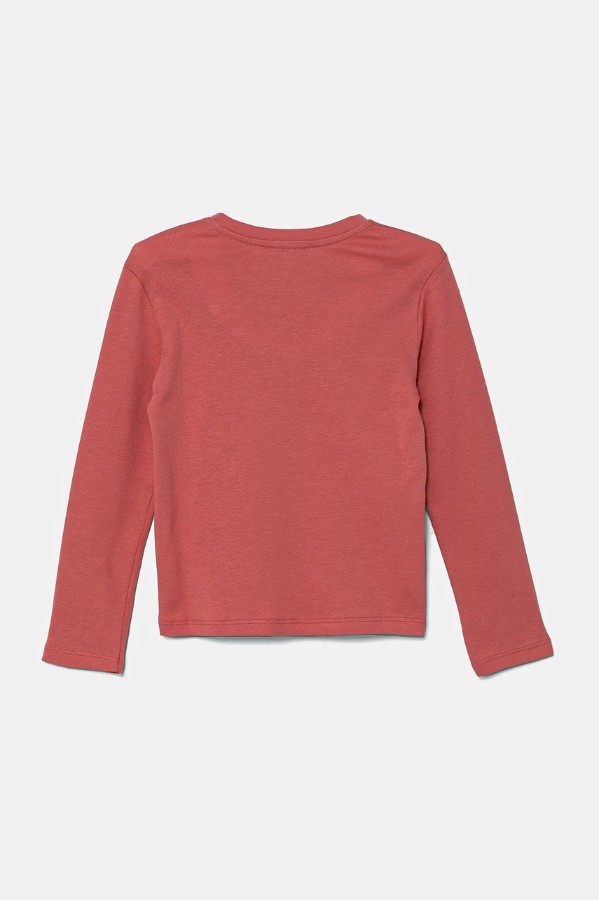 Хлопковый детский лонгслив United Colors of Benetton цвет розовый 3I9WG10HV Хлопковый детский лонгслив United Colors of Benetton цвет розовый 3I9WG10HV