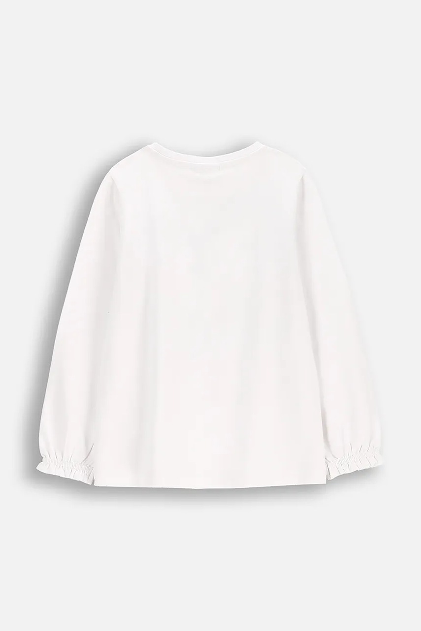 Детский лонгслив Coccodrillo цвет белый NOSTALGIC MEADOW GIRL KIDS
