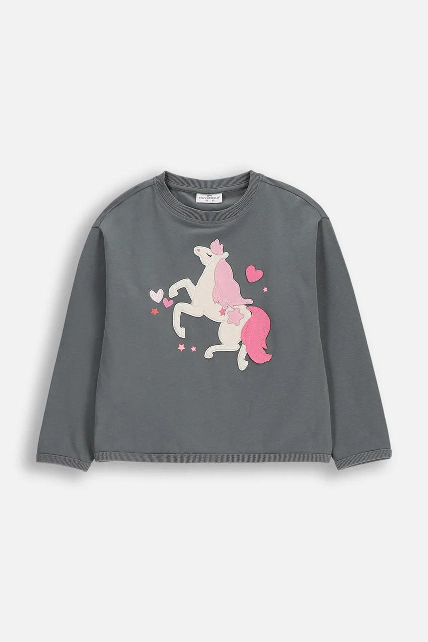 Футболка Coccodrillo колір зелений NOSTALGIC MEADOW GIRL KIDS