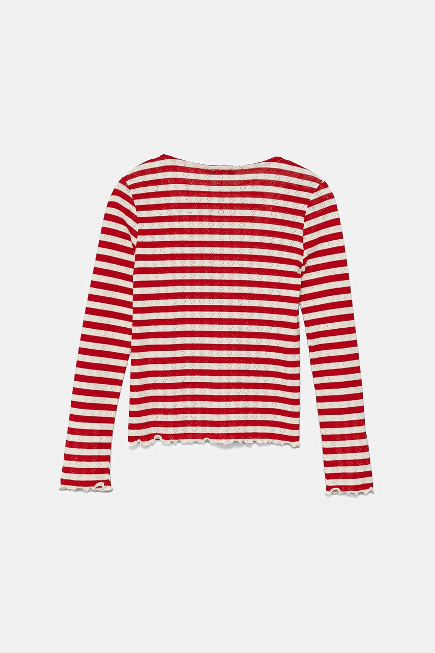 Детский лонгслив United Colors of Benetton цвет красный 33LQC10OM