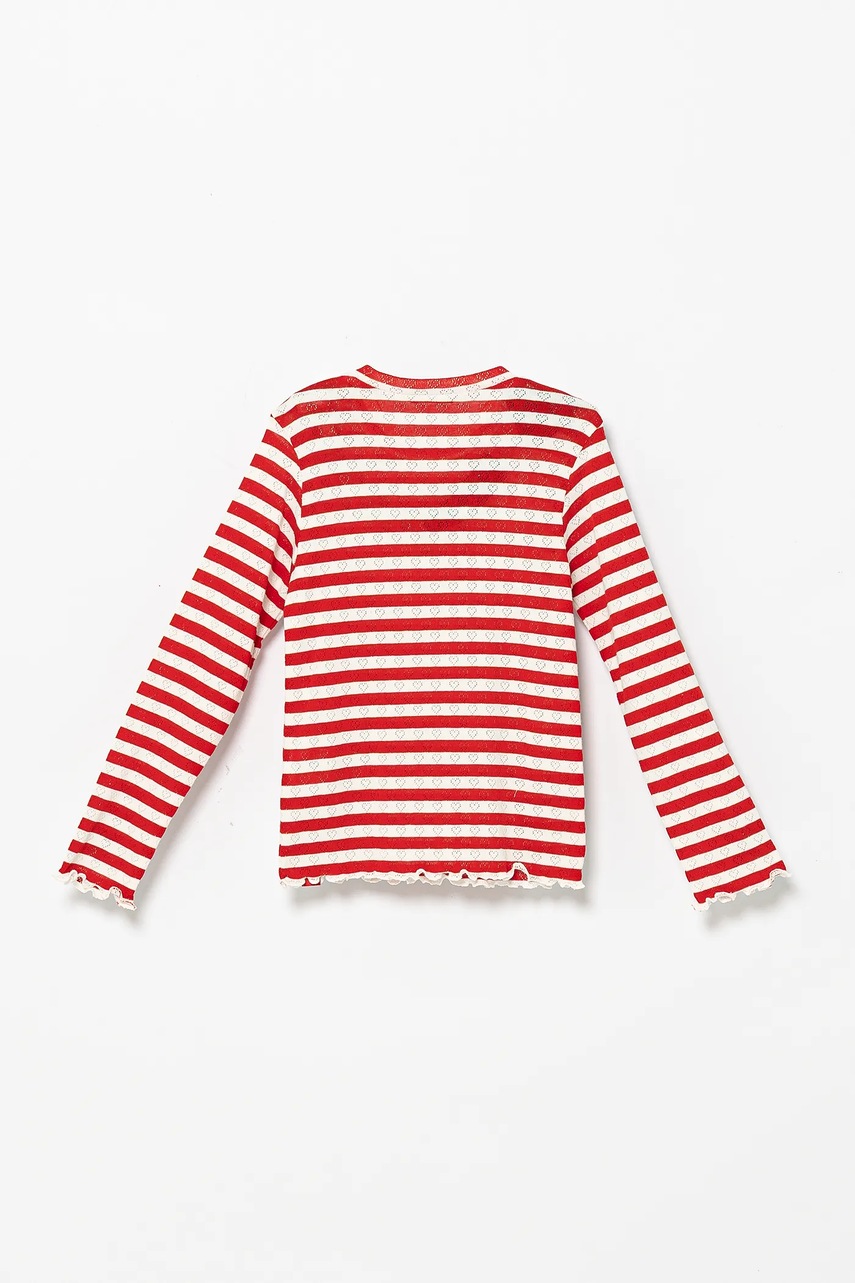 Детский лонгслив United Colors of Benetton цвет красный 33LQG10J7