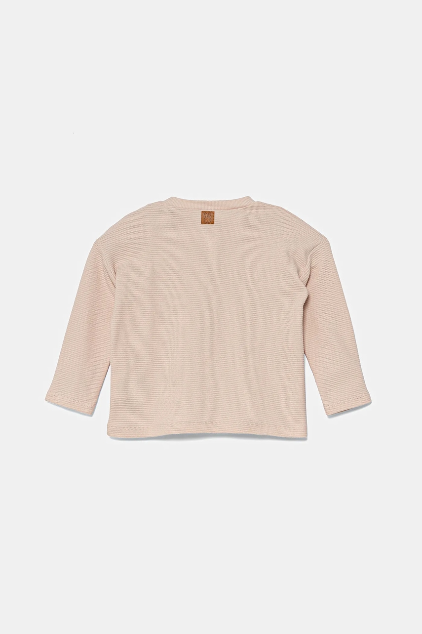 Хлопковый лонгслив для младенцев United Colors of Benetton цвет розовый 3X3MA105Y Хлопковый лонгслив для младенцев United Colors of Benetton цвет розовый 3X3MA105Y