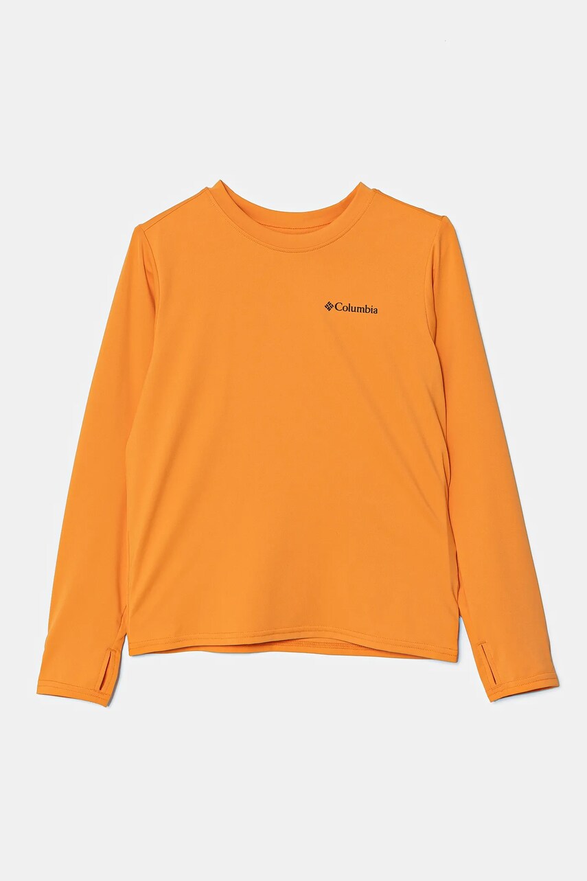 Columbia longsleeve copii Chill River culoarea portocaliu, 2118261