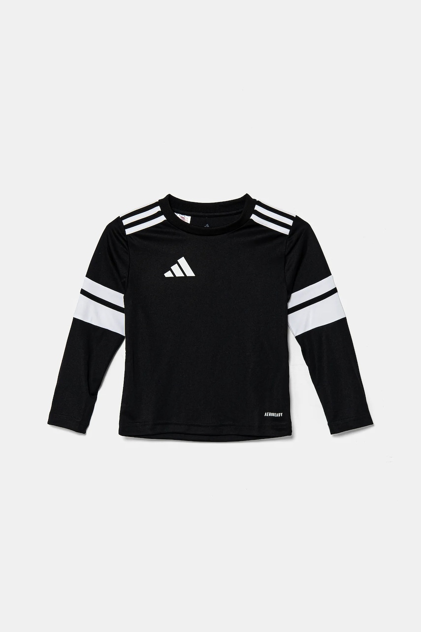 Детский лонгслив adidas Performance цвет чёрный с аппликацией JJ0047 Детский лонгслив adidas Performance цвет чёрный с аппликацией JJ0047