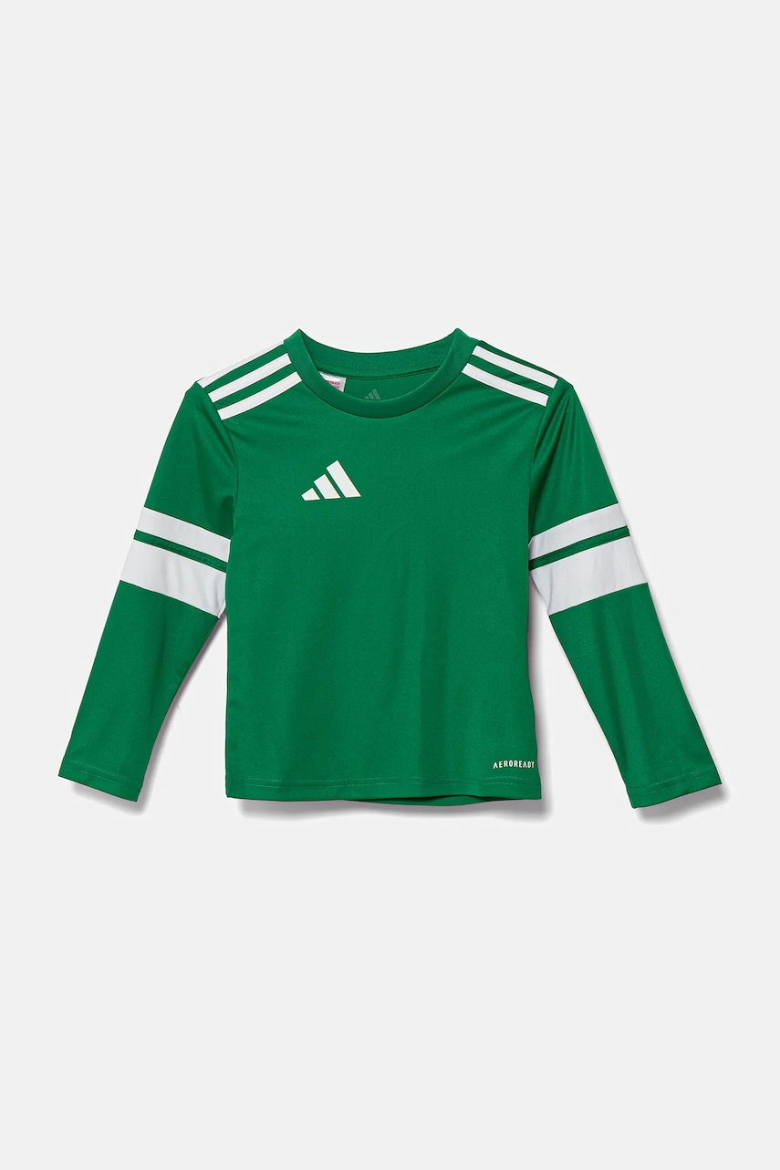 Детский лонгслив adidas Performance цвет зелёный с принтом JN7491 Детский лонгслив adidas Performance цвет зелёный с принтом JN7491