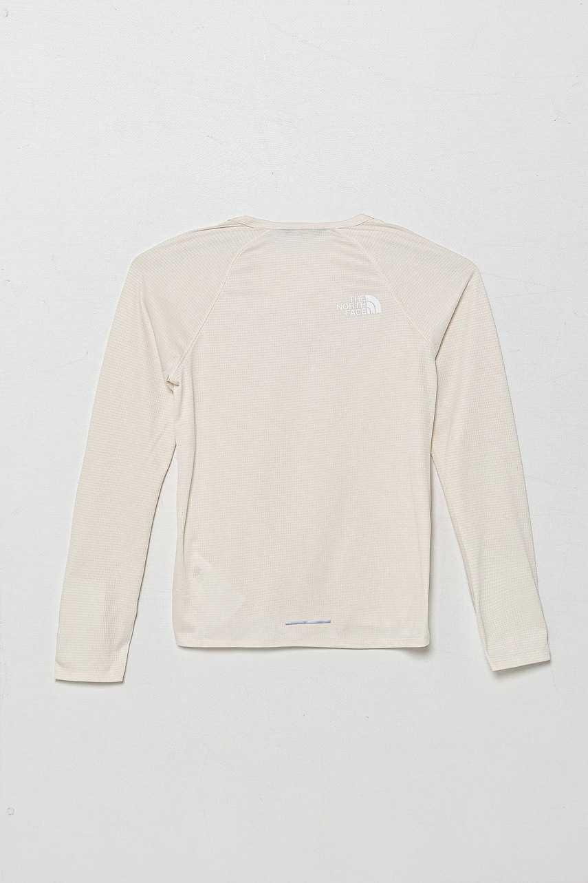 Дитячий лонгслів The North Face TEEN SUNRISER L/S TEE колір бежевий з принтом NF0A8AN6QLI1