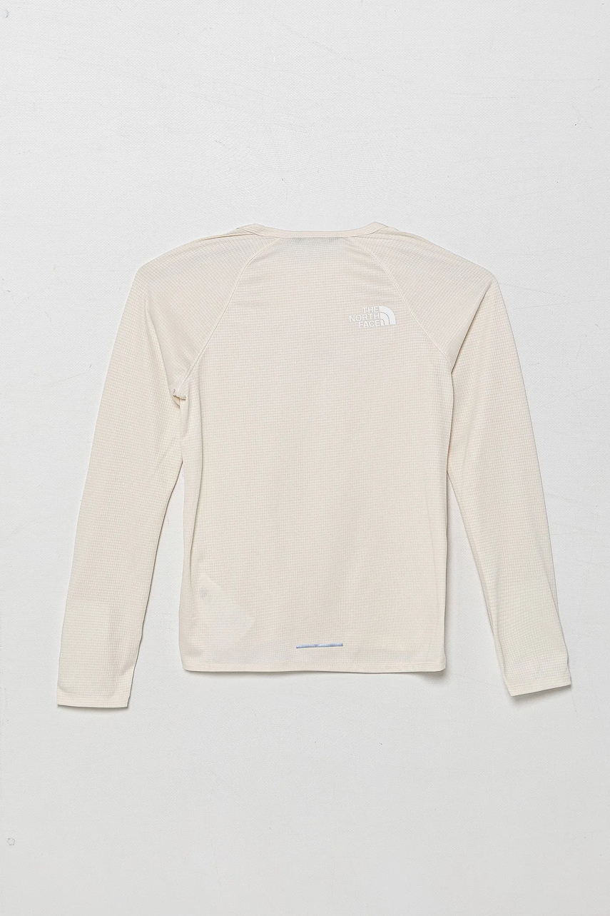 Дитячий лонгслів The North Face TEEN SUNRISER L/S TEE колір бежевий з принтом NF0A8AN6QLI1 в Луцьку Дитячий лонгслів The North Face TEEN SUNRISER L/S TEE колір бежевий з принтом NF0A8AN6QLI1 в Луцьку
