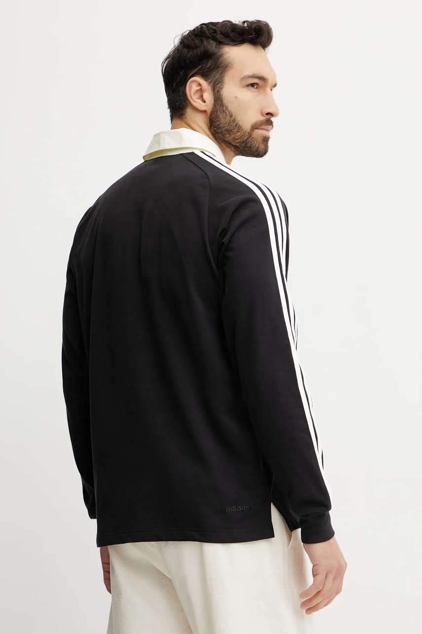 adidas Originals hosszú ujjú RUGBY fekete, nyomott mintás, JD1091 termék 2. képe