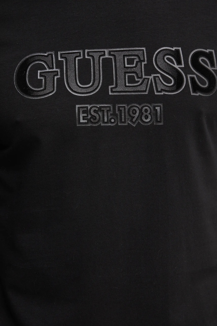 Лонгслів Guess чоловічий колір чорний з аплікацією M5RI13 J1314 