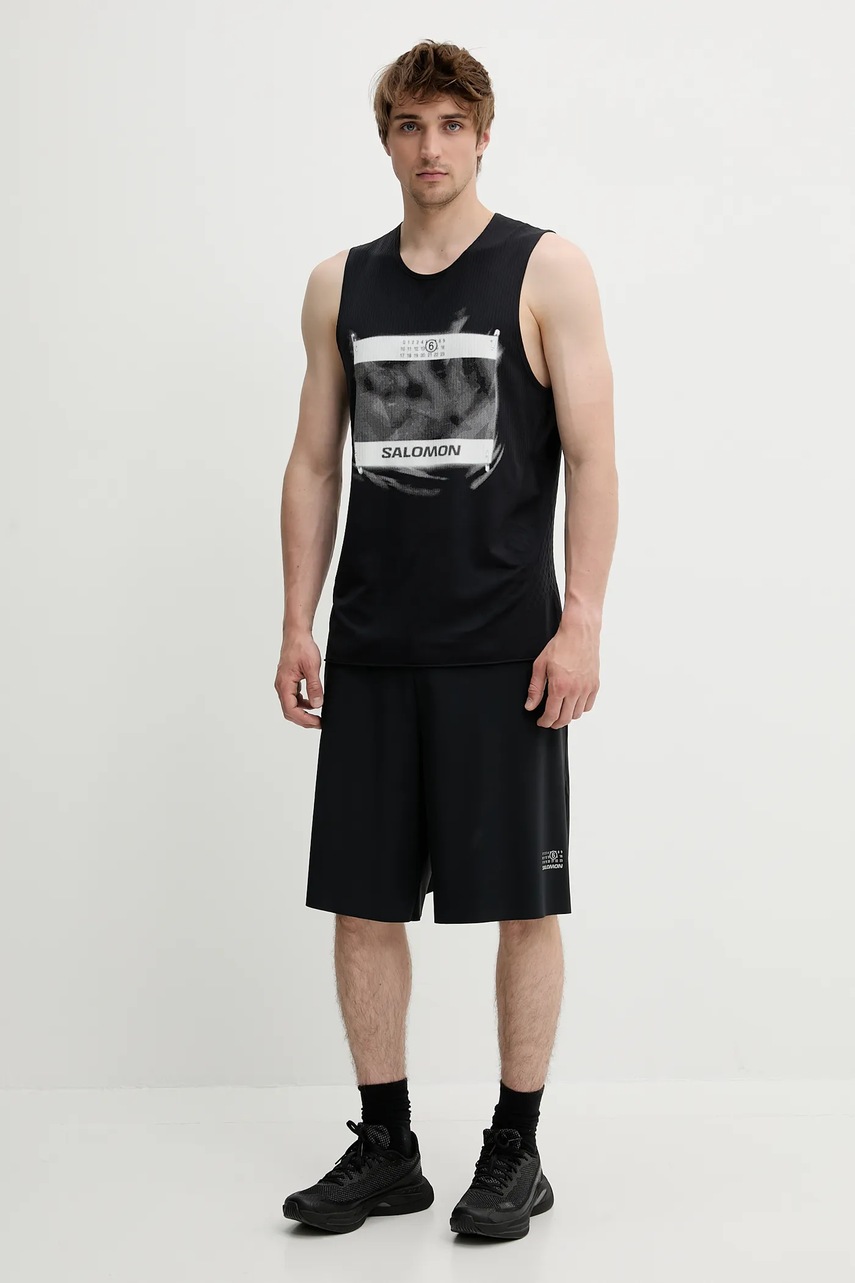 Футболка MM6 Maison Margiela x Salomon цвет чёрный SH0NL0005.M20101