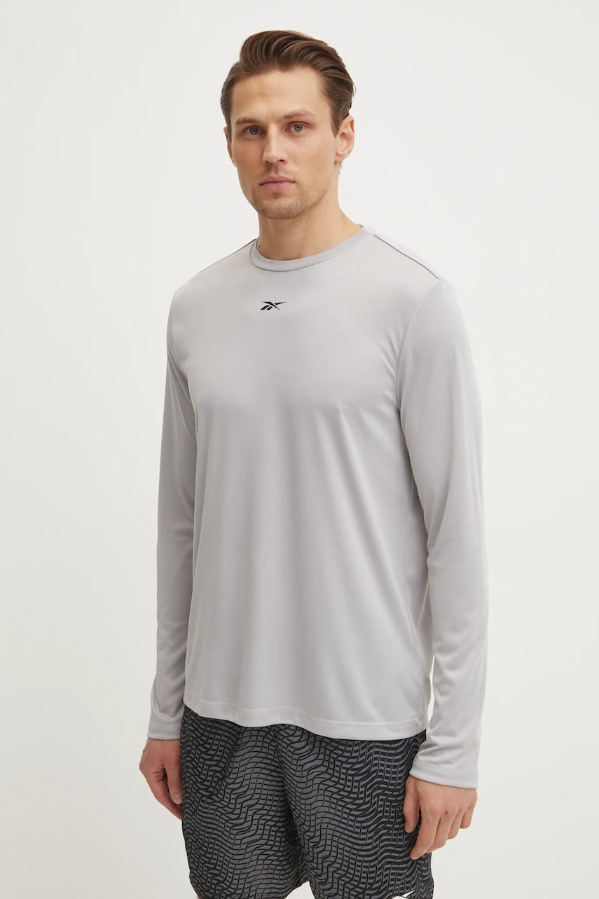 Reebok longsleeve barbati, culoarea gri, 100216546