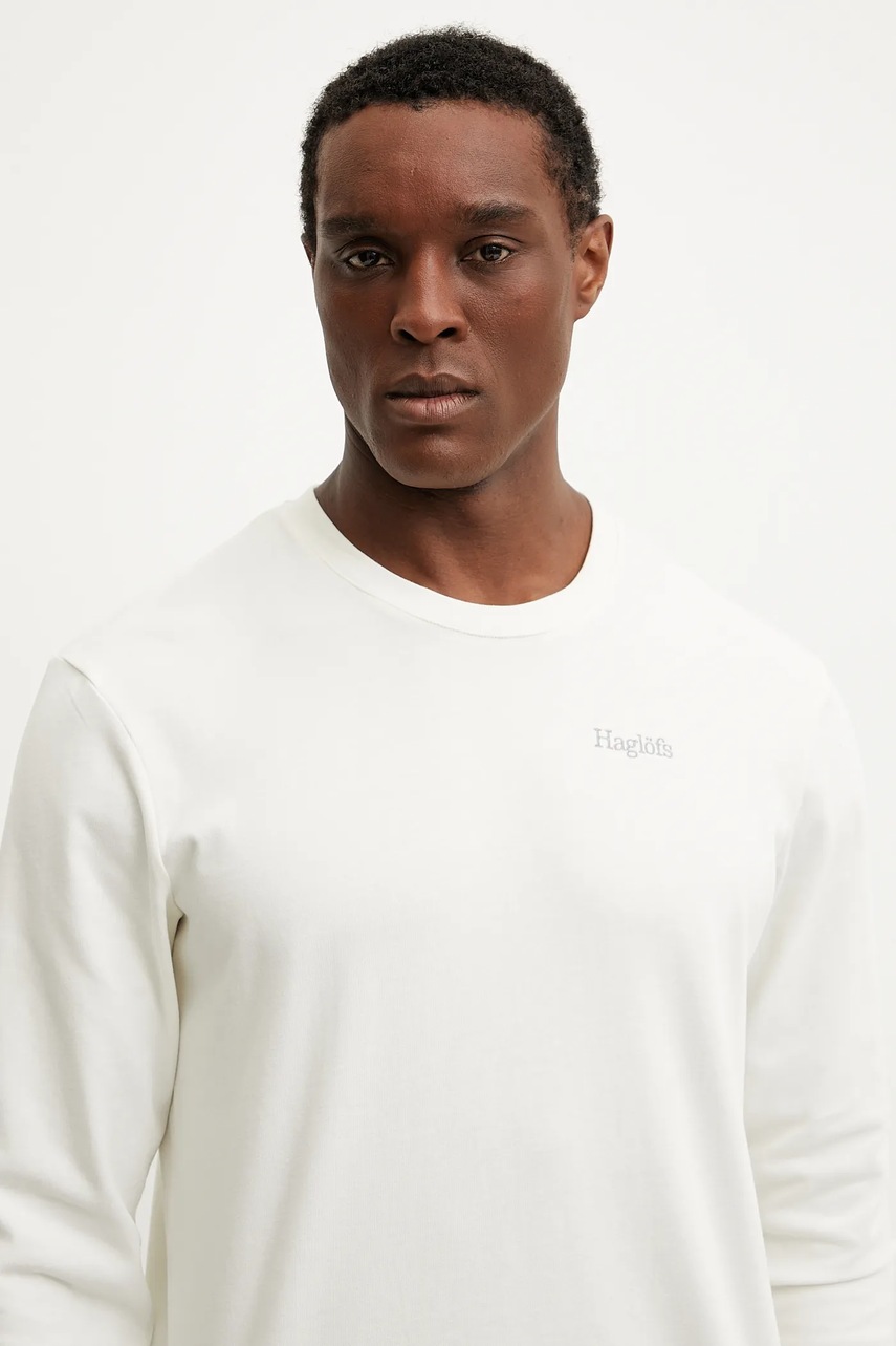 Μακρυμάνικο Haglöfs χρώμα: μπεζ, 607660 φωτογραφία