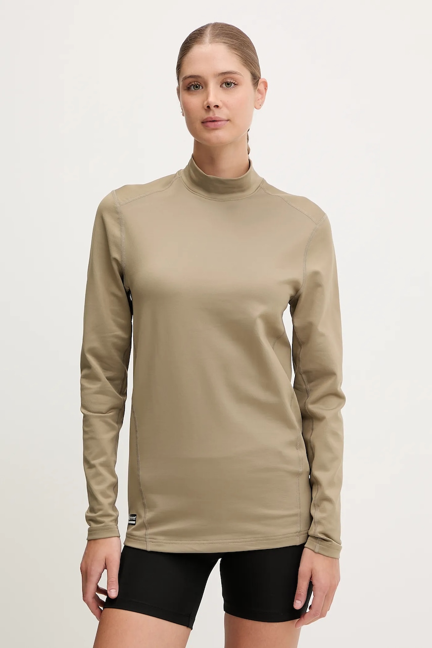 Under Armour mânecă lungă de antrenament Tactical Mock CGI culoarea verde, uni, 1365388