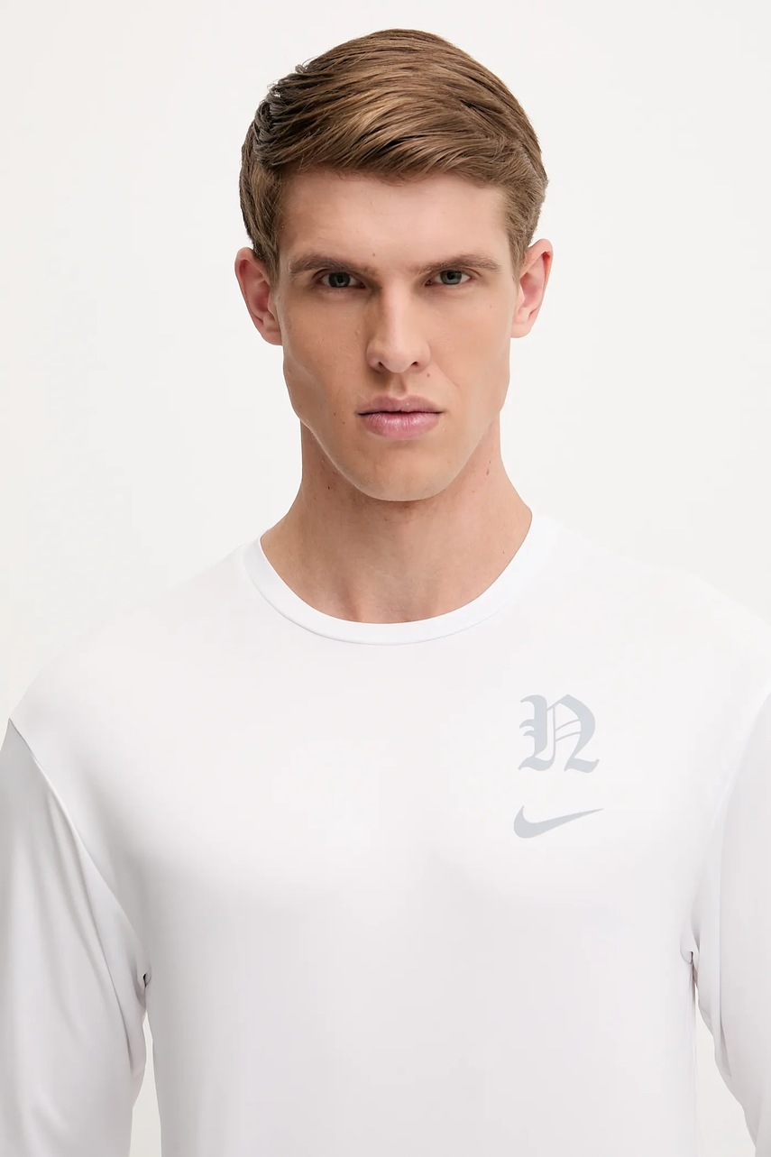 Μακρυμάνικο προπόνησης Nike χρώμα: άσπρο, NESSF474 φωτογραφία