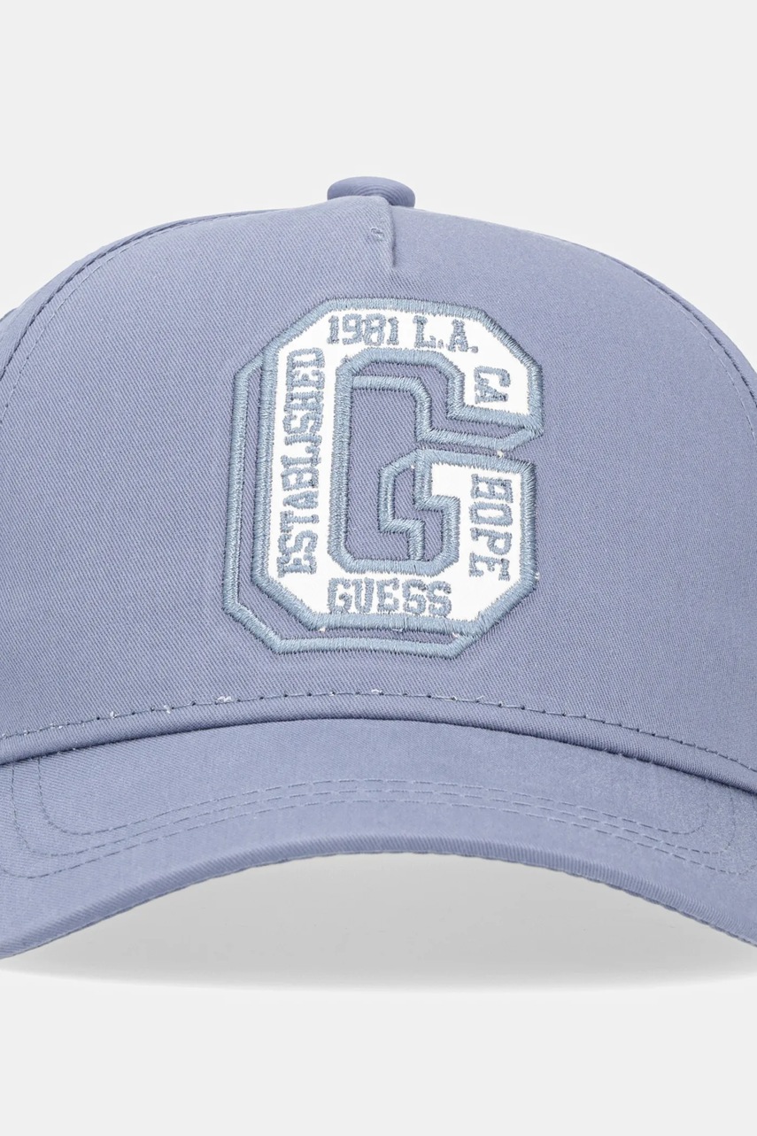 Детская хлопковая кепка Guess с аппликацией L5RZ06 WO08O