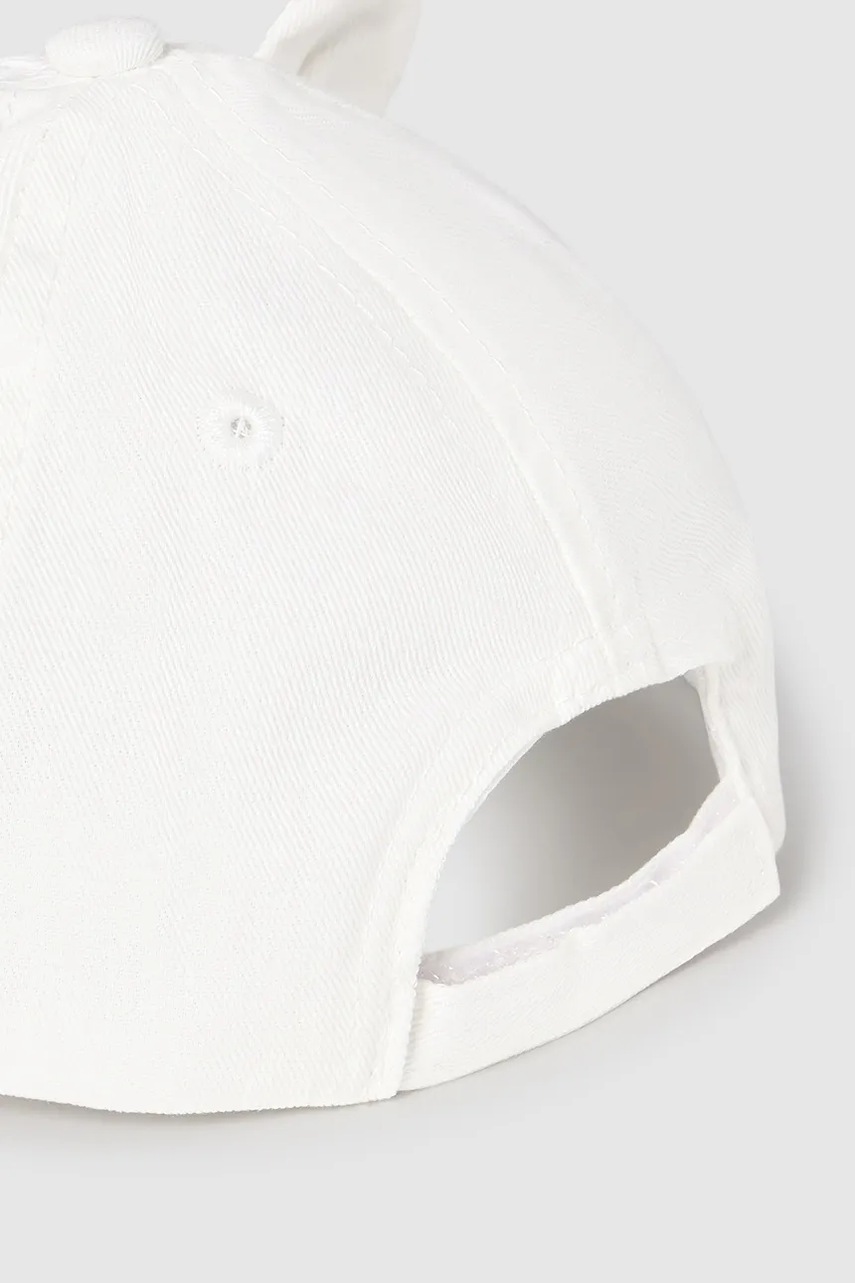 Детская кепка Mayoral цвет бежевый с аппликацией 10882 Детская кепка Mayoral цвет бежевый с аппликацией 10882