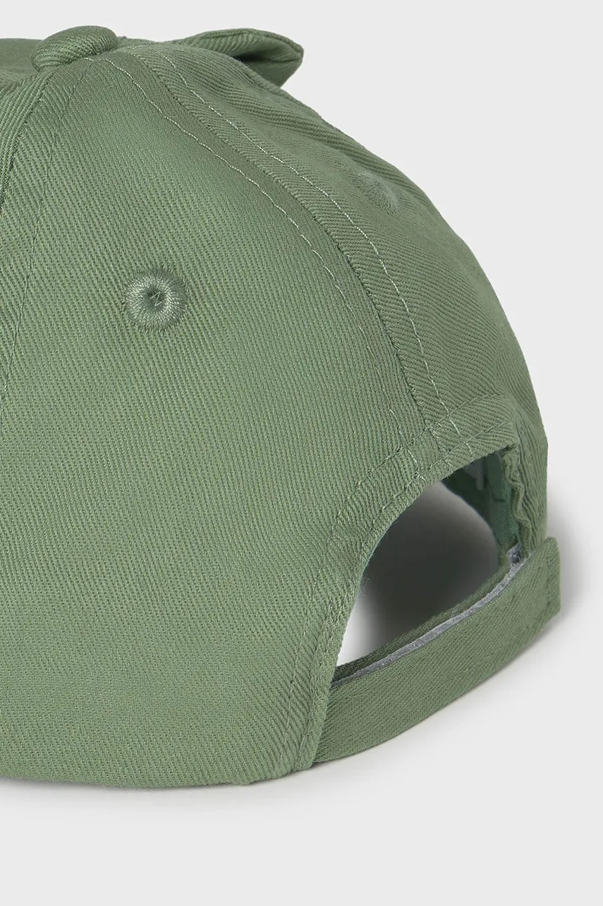 Детская кепка Mayoral цвет зелёный с аппликацией 10882 Детская кепка Mayoral цвет зелёный с аппликацией 10882