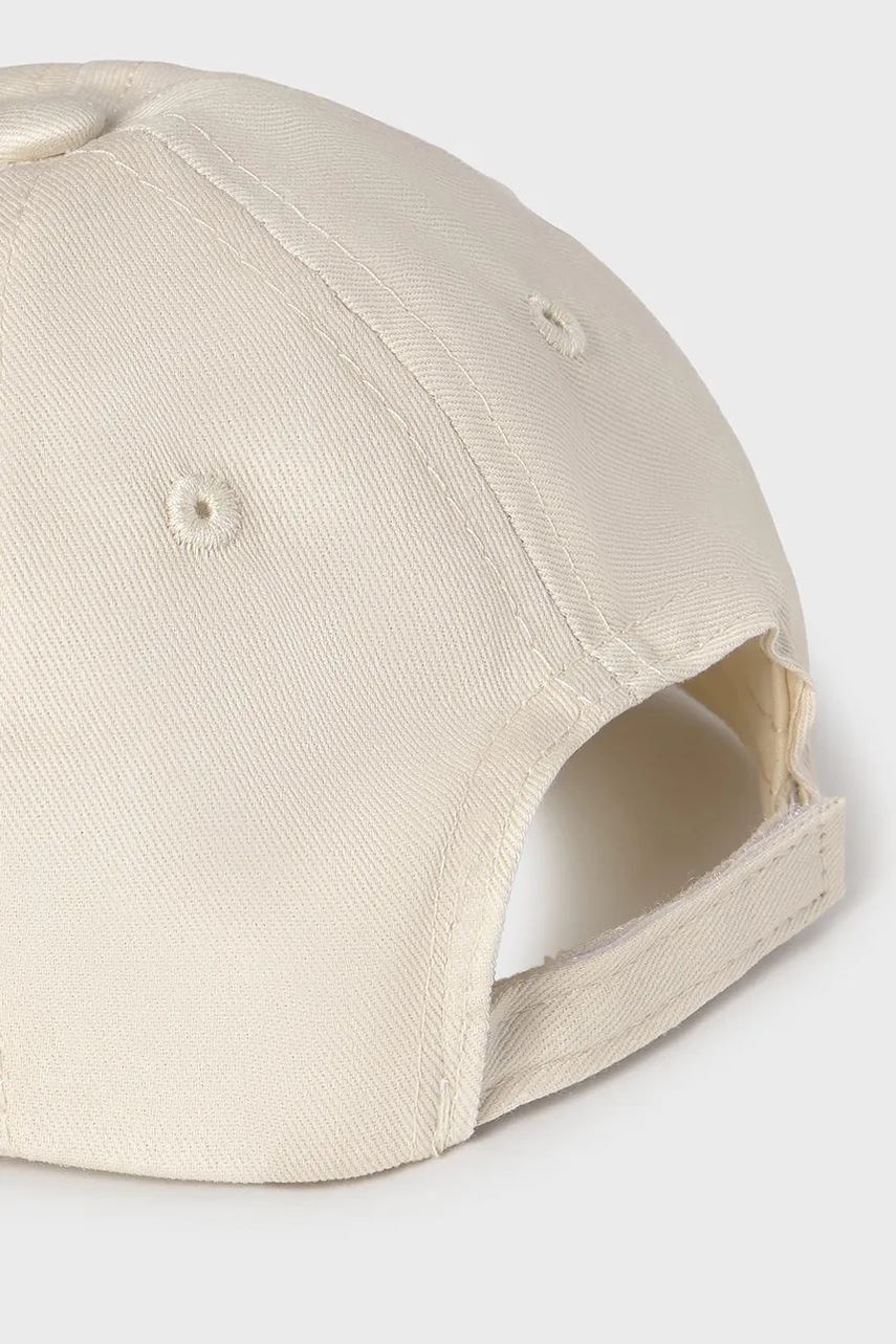 Дитяча бавовняна кепка Mayoral колір сірий візерунок 10883