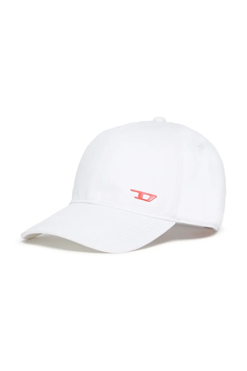 Diesel sapca din bumbac pentru copii FENSID HAT culoarea alb, neted, J02127
