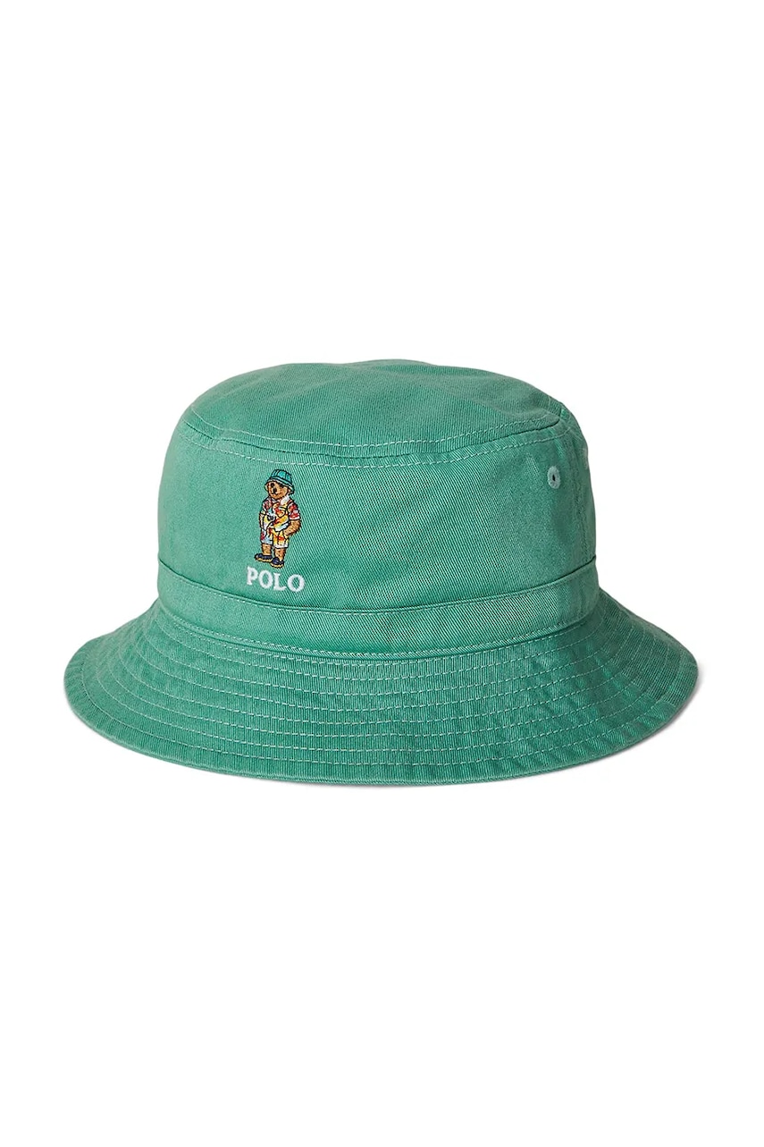 Шляпа Polo Ralph Lauren цвет бирюзовый 322935716002 Шляпа Polo Ralph Lauren цвет бирюзовый 322935716002