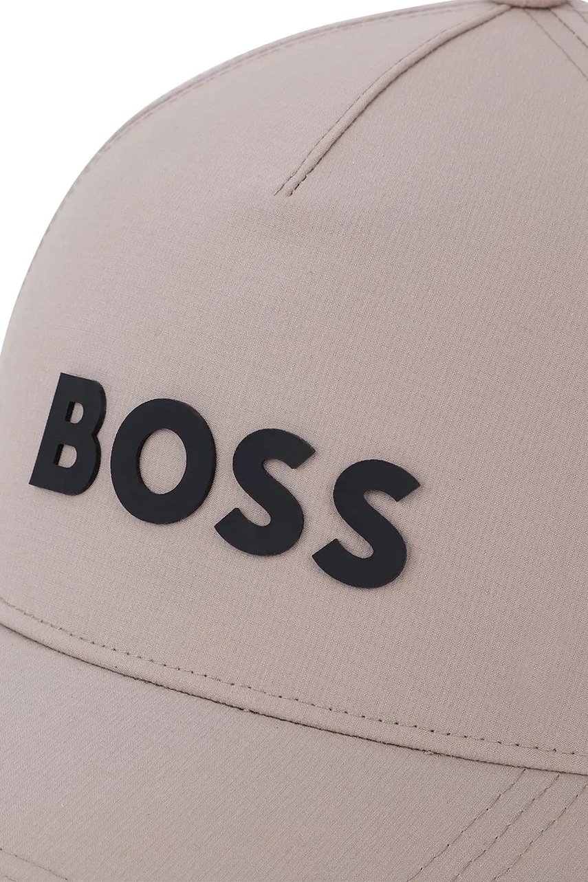 Дитяча кепка BOSS колір бежевий однотонна J52268