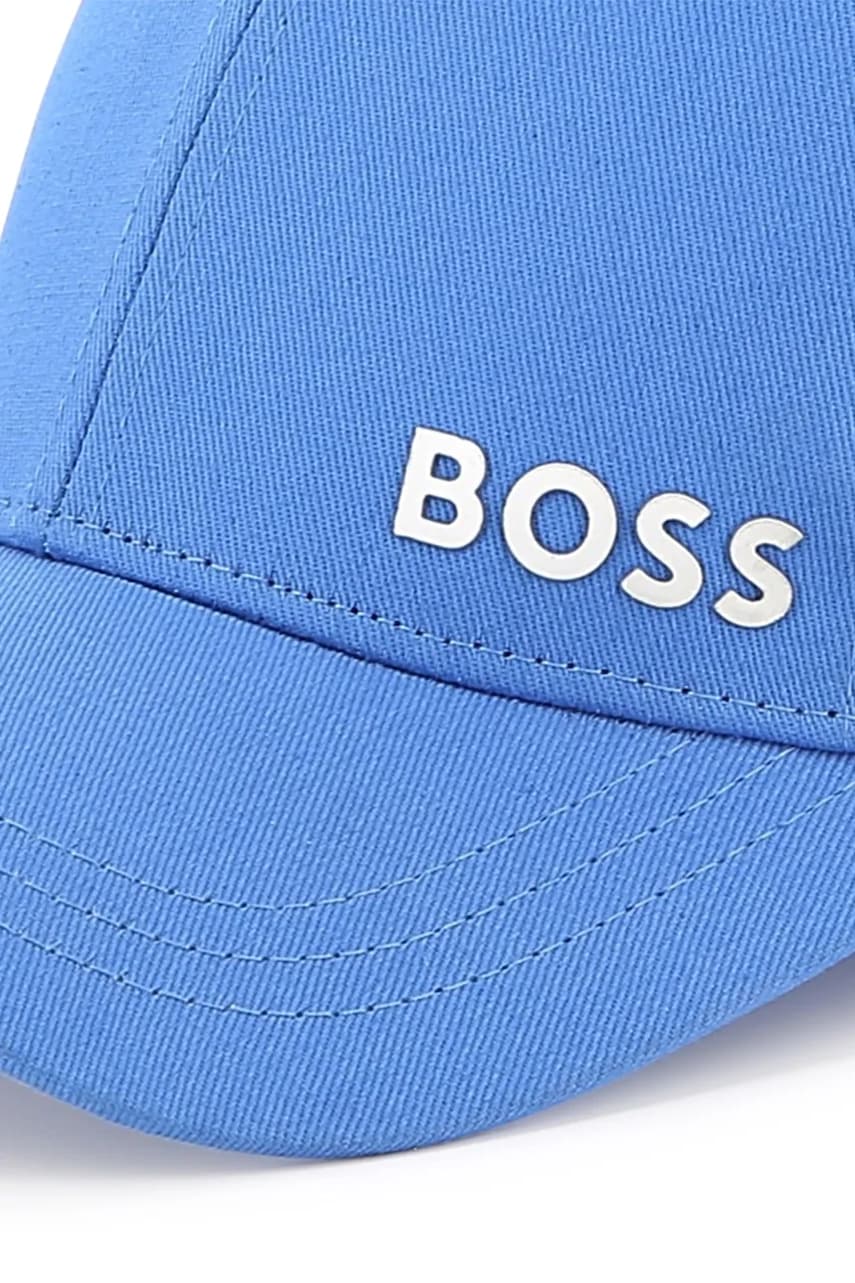 Дитяча бавовняна кепка BOSS колір синій однотонна J51682 в Чернігові Дитяча бавовняна кепка BOSS колір синій однотонна J51682 в Чернігові
