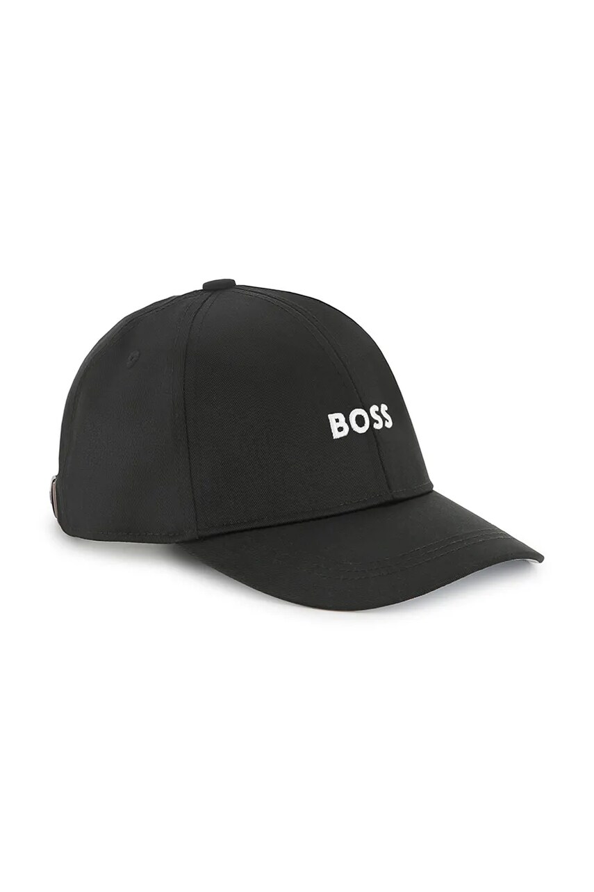 BOSS sapca de baseball pentru copii culoarea negru, neted, J51685
